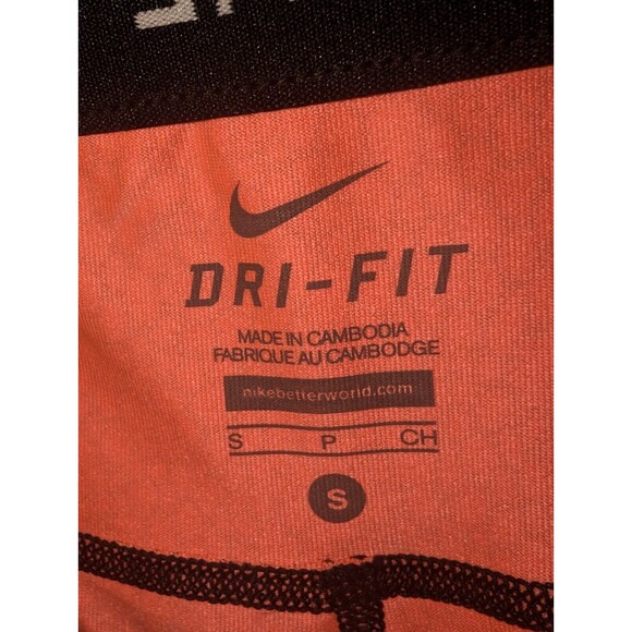 Nike Dri Fit Womens Pink Printed Relay Capri Leggings Size Small New Without Tag - Picture 8 of 10